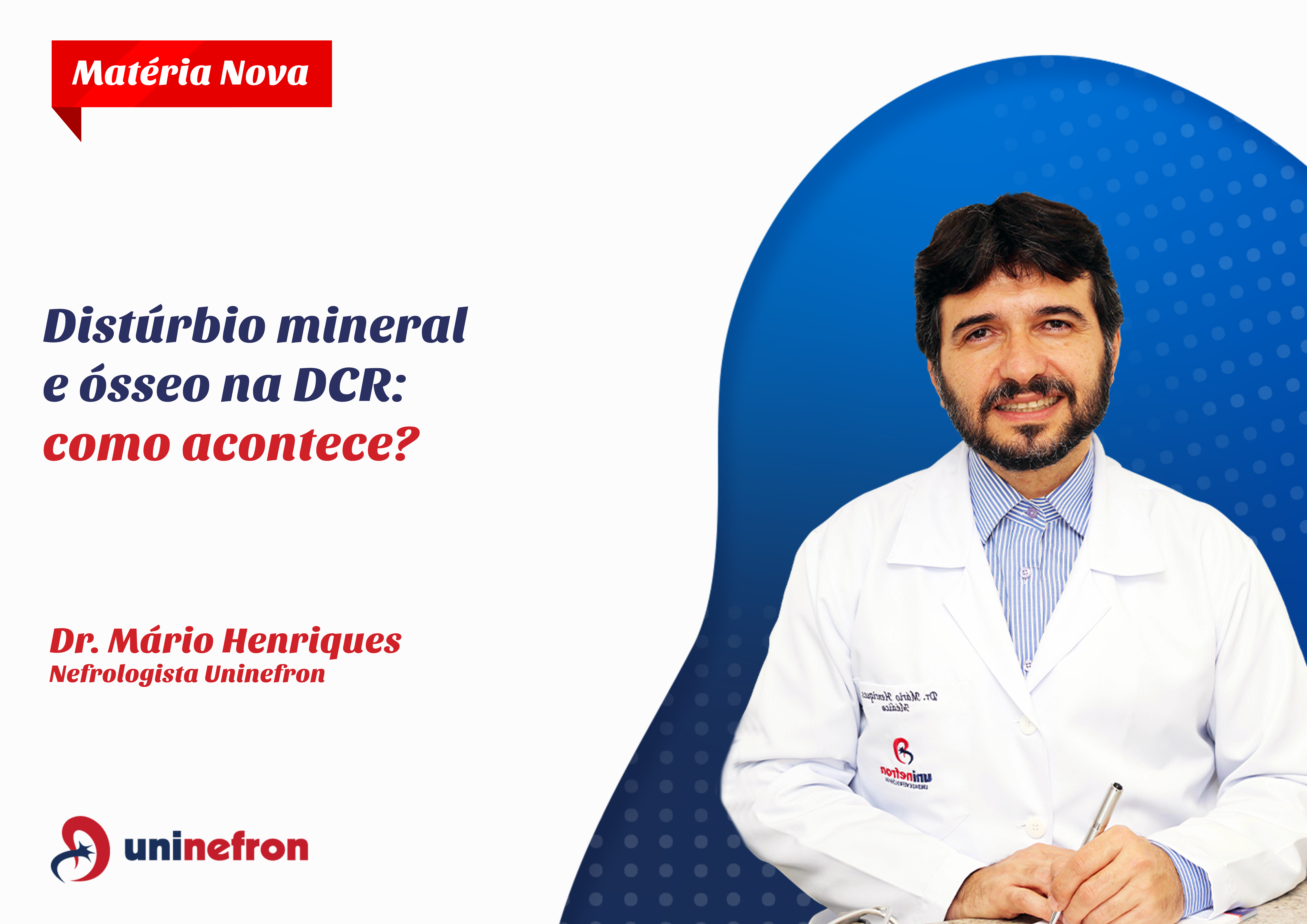 Distúrbio mineral e ósseo da doença renal crônica: entenda como acontece