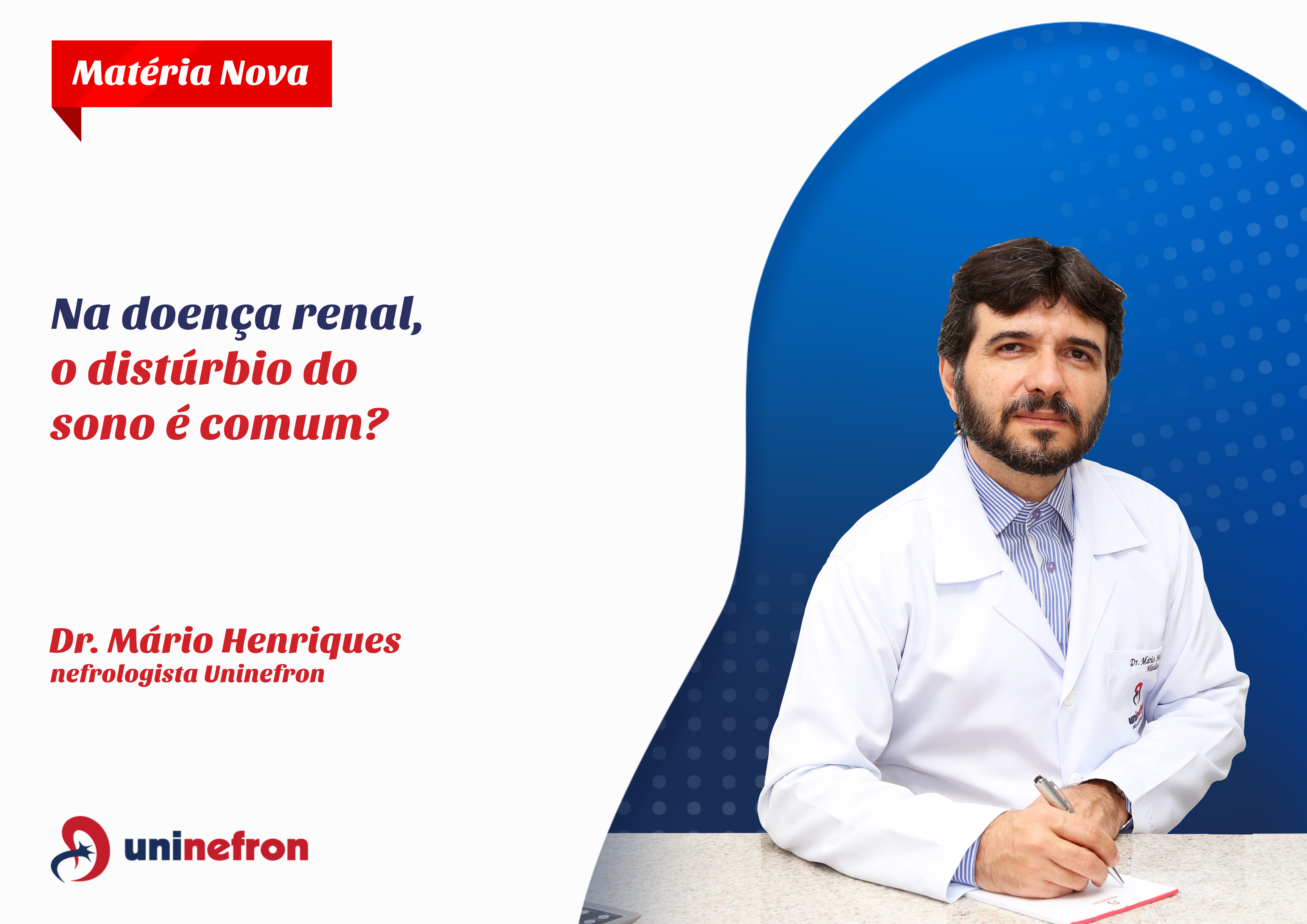 Na doença renal, o distúrbio do sono é comum?