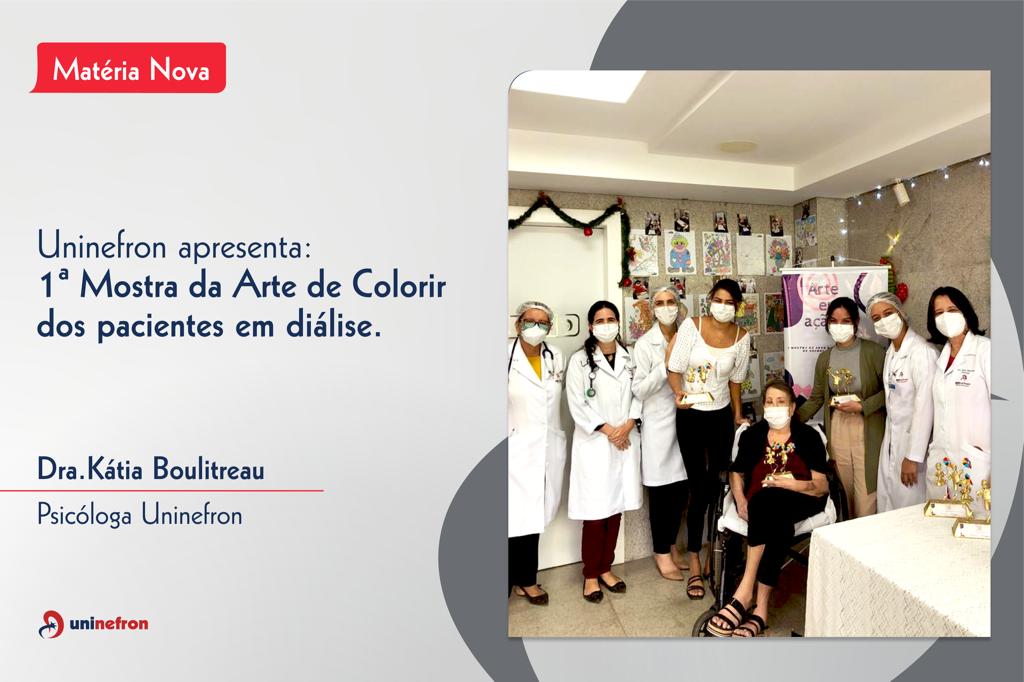 Uninefron apresenta 1ª Mostra da Arte de Colorir dos pacientes em diálise