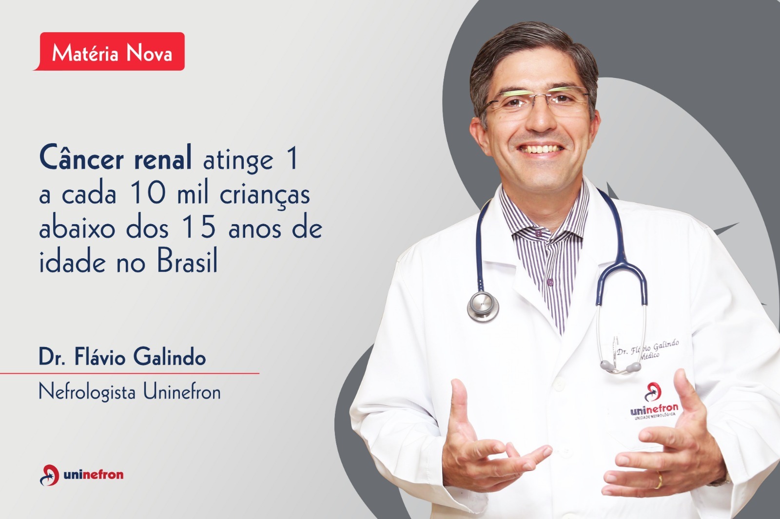 Câncer renal atinge 1 a cada 10 mil crianças abaixo dos 15 anos de idade no Brasil