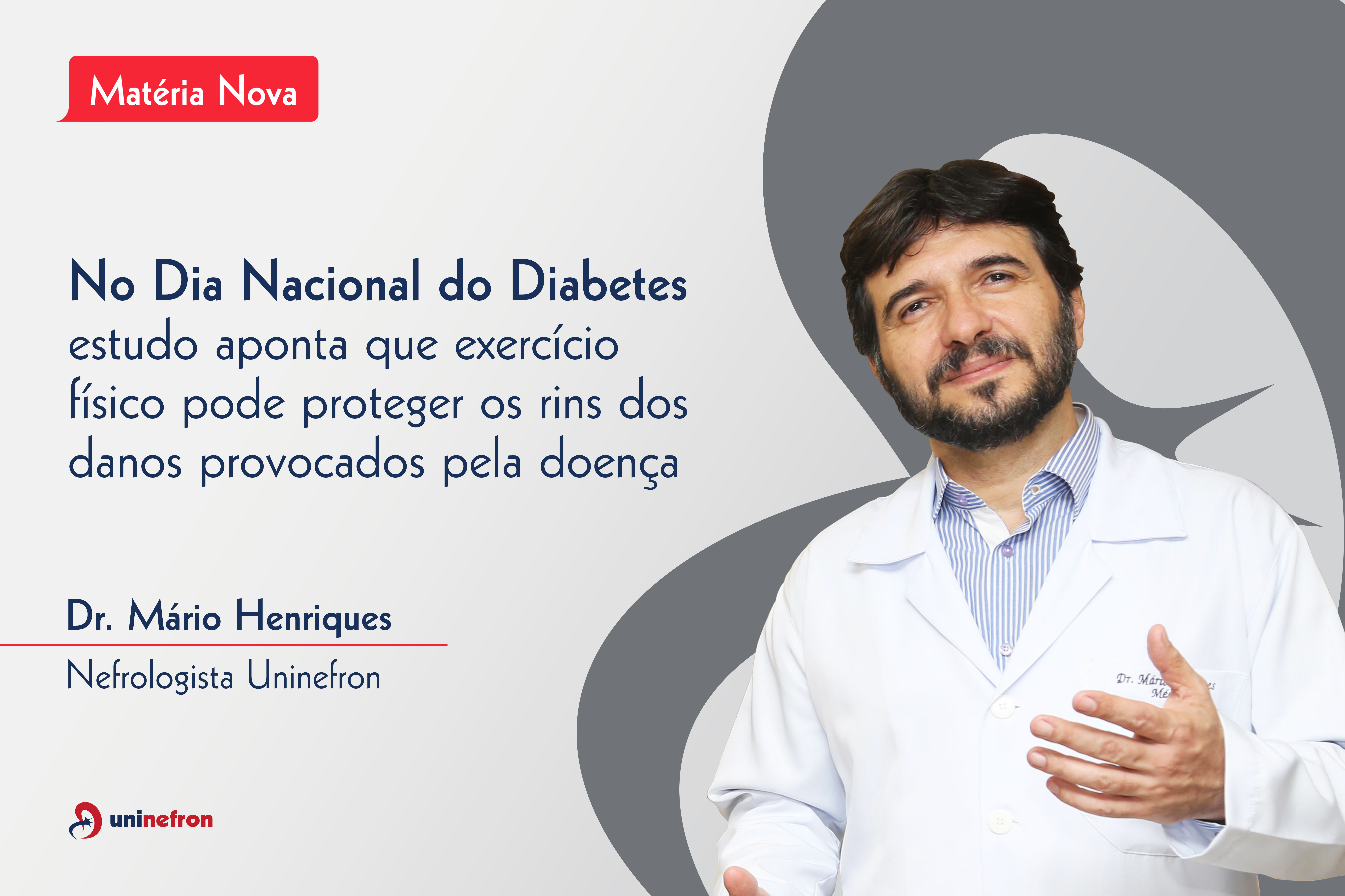 No Dia Nacional do Diabetes estudo aponta que exercício físico pode proteger os rins dos danos provocados pela doença