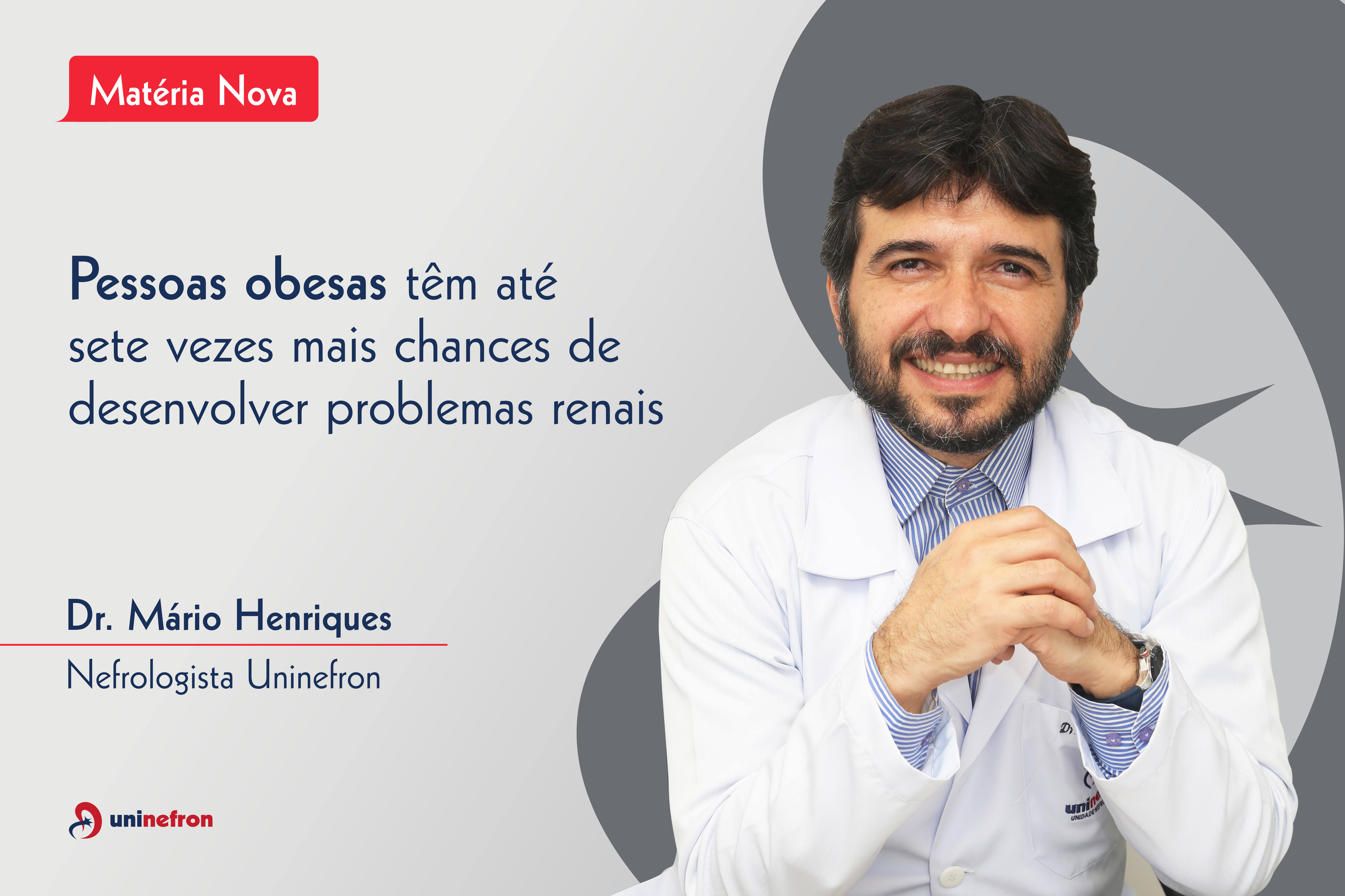 Pessoas obesas têm até sete vezes mais chances de desenvolver problemas renais