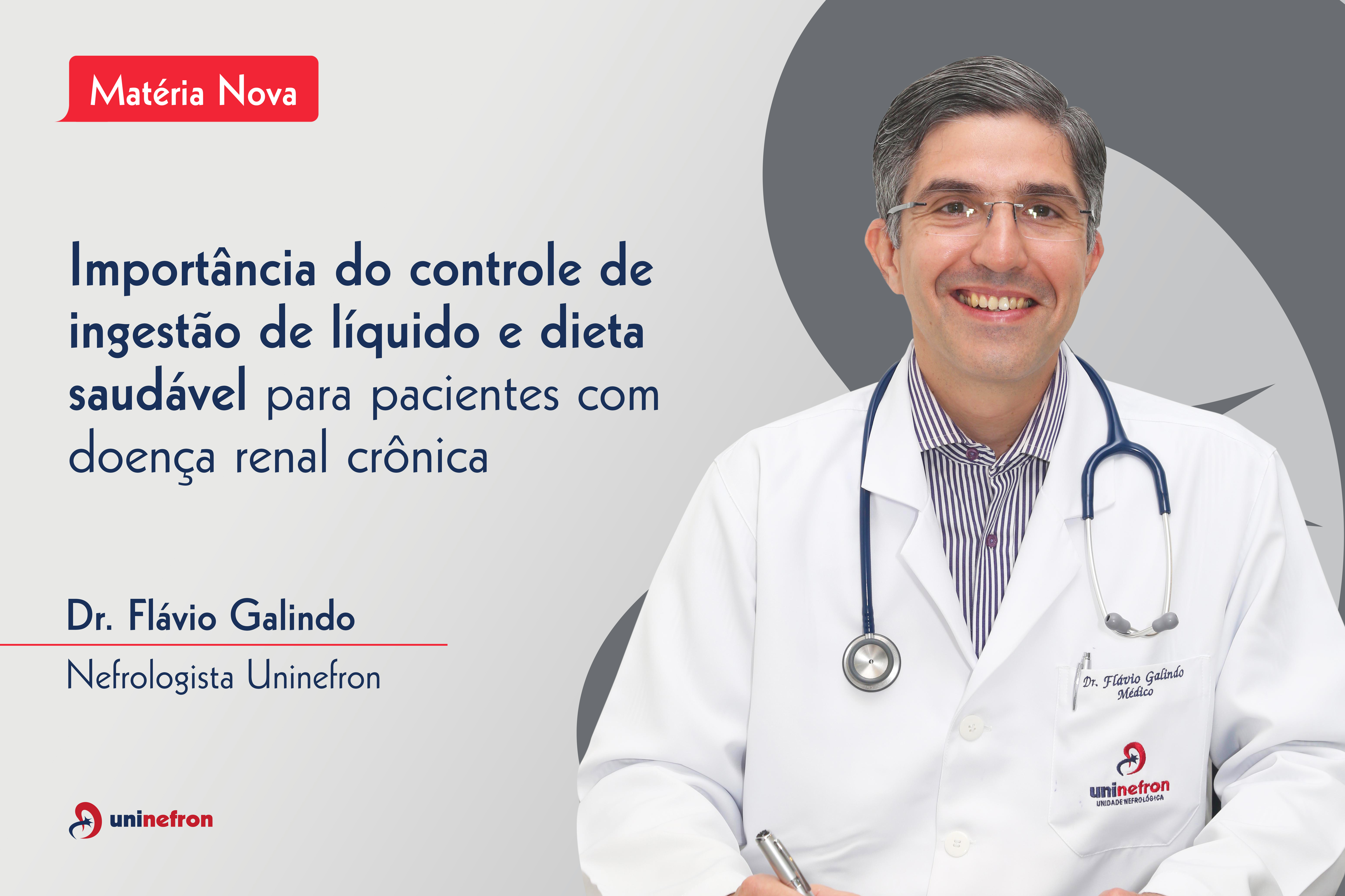 Importância do controle de ingestão de líquido e dieta  saudável para pacientes com doença renal crônica