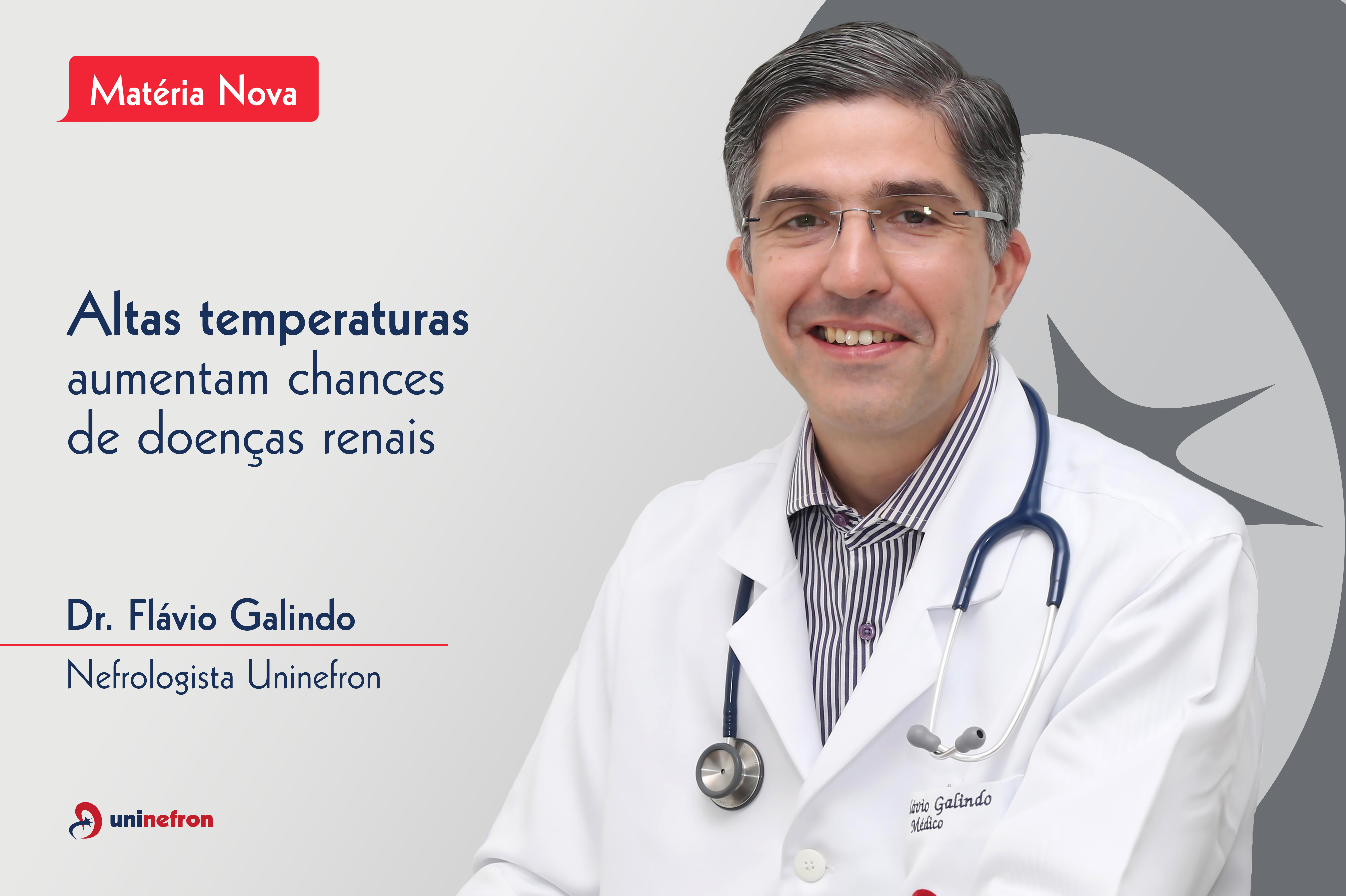 Altas temperaturas aumentam chances de doenças renais, alerta nefrologista da Uninefron