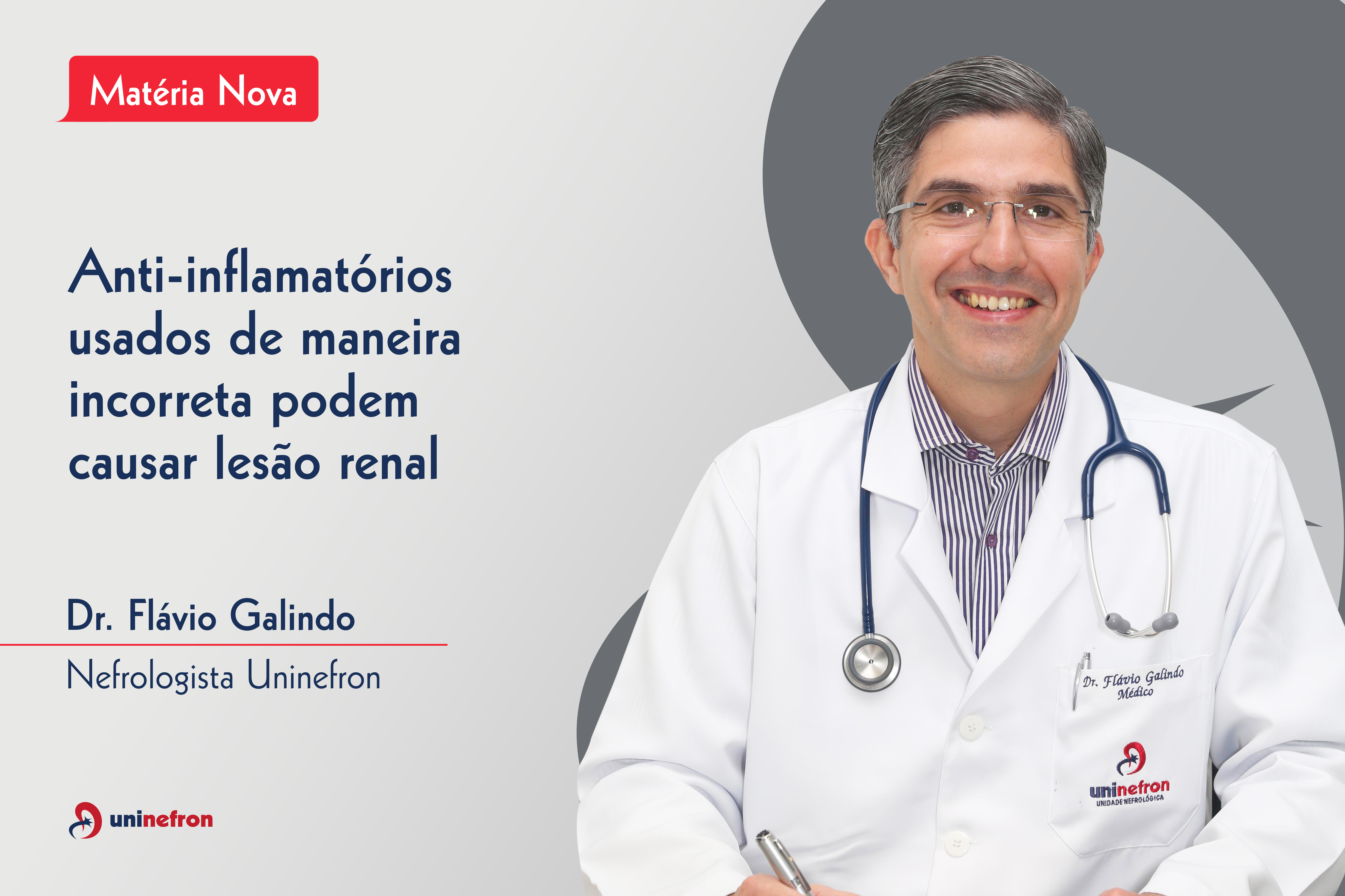 Anti-inflamatórios usados de maneira incorreta podem causar lesão renal