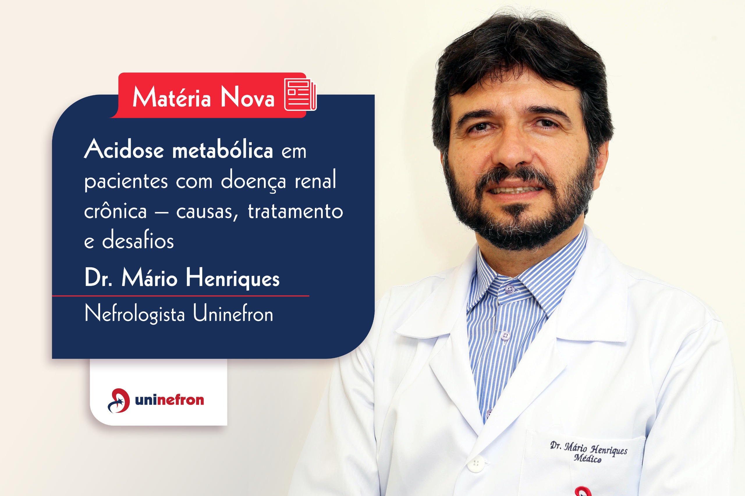 Acidose metabólica em pacientes com doença renal crônica – causas, tratamento e desafios