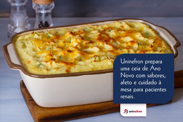 Uninefron prepara uma ceia de Ano Novo com sabores, afeto e cuidado à mesa para pacientes renais